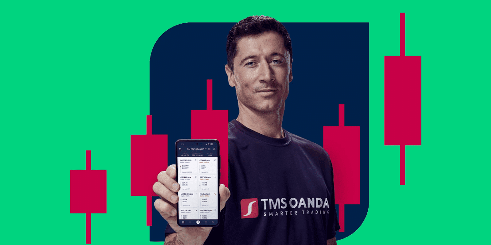 Oanda man with phone