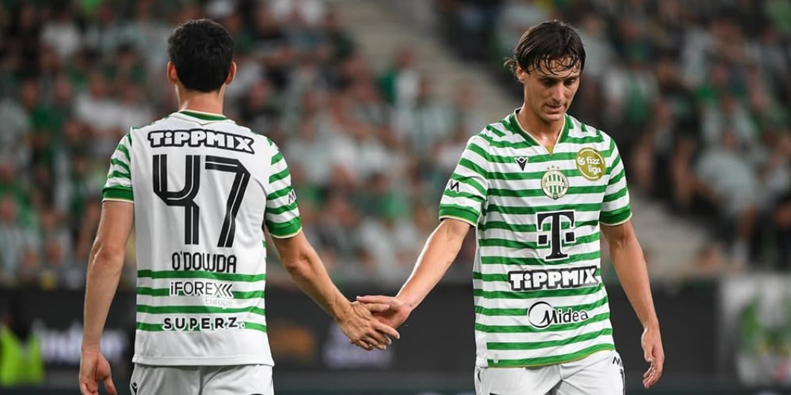 iFOREX Ferencvarosi TC back-of-shirt partnership