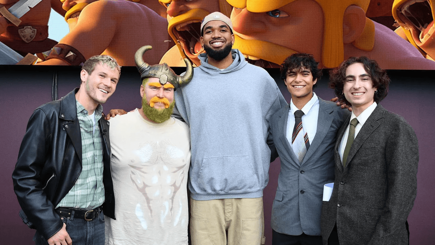Karl-Anthony Towns and the Barbarian Look-alike Contest winner