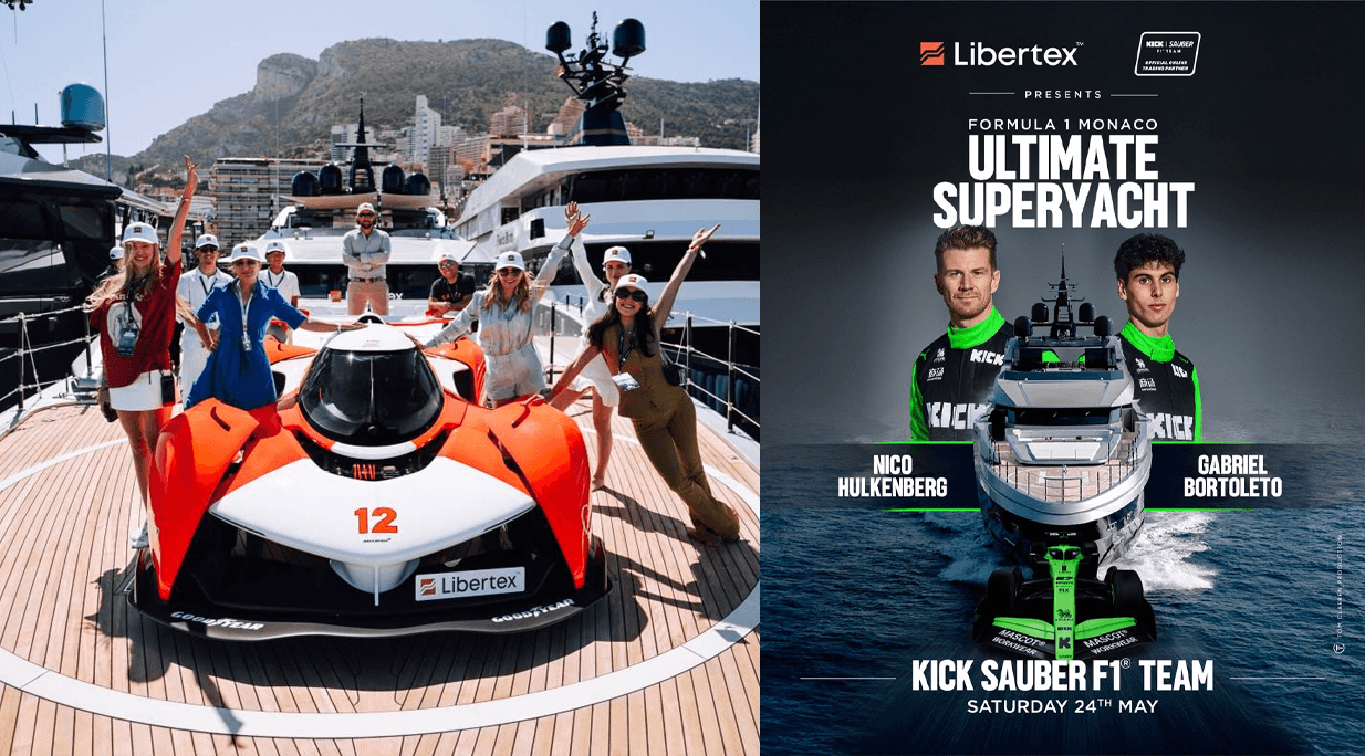 Libertex F1 sponsorship yacht event
